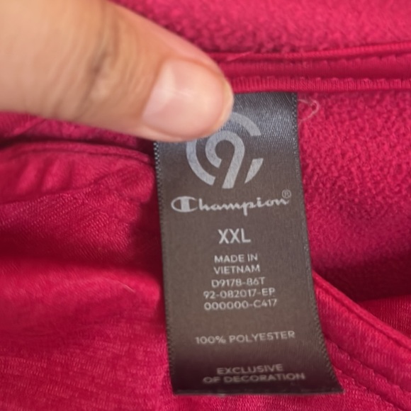 Champion Pink Sweatshirt sz XXL - Picture 5 of 11